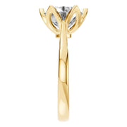 Floral Solitaire Ring