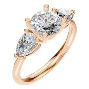 Round Three Stone Ring