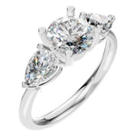 Round Three Stone Ring