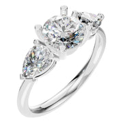 Round Three Stone Ring