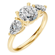 Three Stone Ring - Round 6.5mm