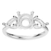 Three Stone Ring - Round 6.5mm