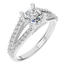 Cushion Halo Ring