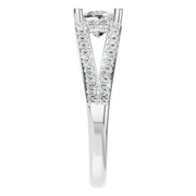 Cushion Hidden Halo Ring