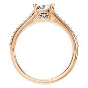 Split Shank Solitaire Ring - Cushion 5.7mm