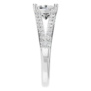 Split Shank Solitaire Ring - Cushion 5.7mm