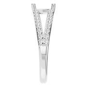 Split Shank Solitaire Ring - Cushion 5.7mm