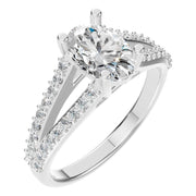 Split Shank Solitaire Ring - Oval 8x5.5mm