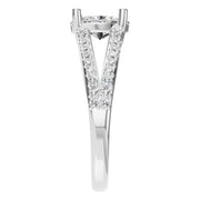 Split Shank Solitaire Ring - Oval 8x5.5mm