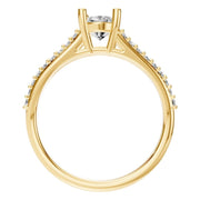 Split Shank Solitaire Ring - Oval 8x5.5mm