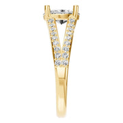 Split Shank Solitaire Ring - Oval 8x5.5mm