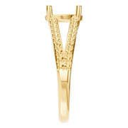 Split Shank Solitaire Ring - Oval 8x5.5mm