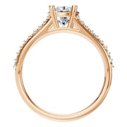 Split Shank Solitaire Ring - Round 6.5mm