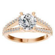 Split Shank Solitaire Ring - Round 6.5mm