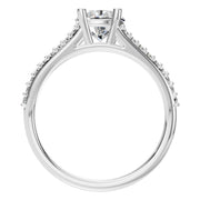 Split Shank Solitaire Ring - Round 6.5mm