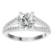 Split Shank Solitaire Ring - Round 6.5mm