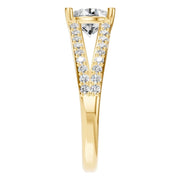 Split Shank Solitaire Ring - Round 6.5mm