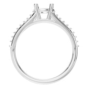 Split Shank Solitaire Ring - Round 6.5mm
