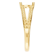 Split Shank Solitaire Ring - Round 6.5mm