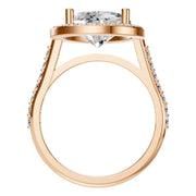 Accented Halo Ring - Pear 12.2x7.6mm