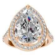 Accented Halo Ring - Pear 12.2x7.6mm