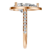 Accented Halo Ring - Pear 12.2x7.6mm