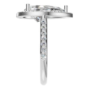Accented Halo Ring - Pear 12.2x7.6mm