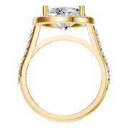 Accented Halo Ring - Pear 12.2x7.6mm