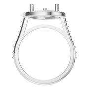 Accented Halo Ring - Pear 12.2x7.6mm