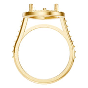 Accented Halo Ring - Pear 12.2x7.6mm
