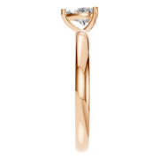 Solitaire Ring - Heart 5x5mm
