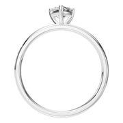 Solitaire Ring - Heart 5x5mm