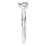 Solitaire Ring - Heart 5x5mm