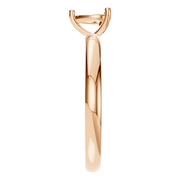Solitaire Ring - Heart 5x5mm