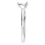 Solitaire Ring - Heart 5x5mm