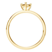 Solitaire Ring - Heart 5x5mm