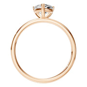 Solitaire Ring - Heart 6x6mm