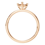 Solitaire Ring - Heart 6x6mm