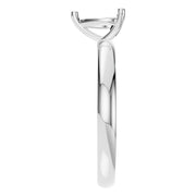 Solitaire Ring - Heart 6x6mm
