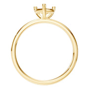 Solitaire Ring - Heart 6x6mm