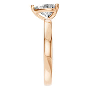 Solitaire Ring - Heart 7x7mm