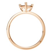 Solitaire Ring - Heart 7x7mm