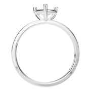 Solitaire Ring - Heart 7x7mm