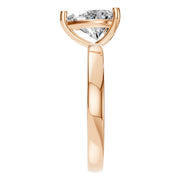 Solitaire Ring - Heart 8x8mm
