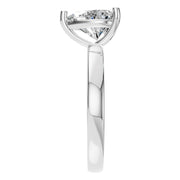 Solitaire Ring - Heart 8x8mm