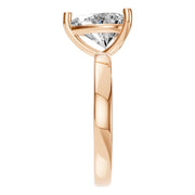 Solitaire Ring - Heart 9x9mm