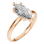 Six Prong Marquise Ring