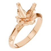 Solitaire Ring - Round 6.5-7.2mm
