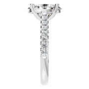 Accented Solitaire Ring - Oval 10x6.5mm
