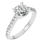 Accented Solitaire Ring - Round 6mm